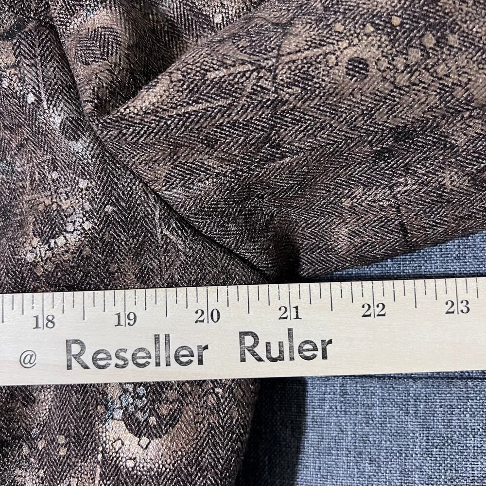 Coldwater‎ Creek Jacket Blazer Women 12 Brown Gold Accent Satin Lining - Picture 6 of 9